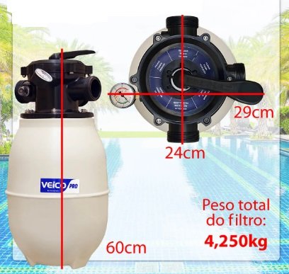 FILTRO PARA PISCINA V-20 VEICO