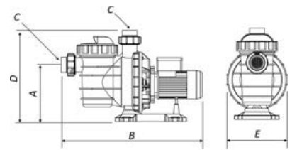 BOMBA PISCINA MILLENIUM BMC-75 MONO 3/4CV SODRAMAR