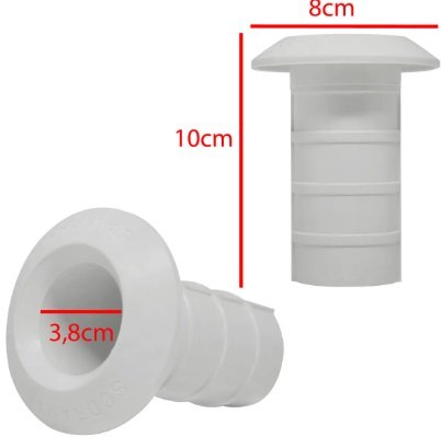 CHUMBADOR PARA ESCADA 1.1/2' EM ABS SODRAMAR