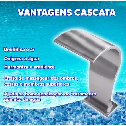 CASCATA HIGH TECH MEDIA C/ FIXACAO DIRETA 70CM LIBRAINOX