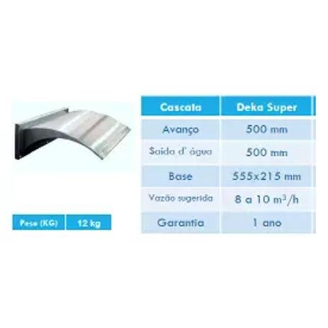 CASCATA DEKA 750 C/ FIX DIRETA LIBRAINOX